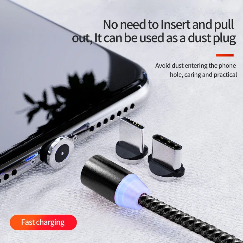 Магнитный кабель Micro USB type C для быстрой зарядки OLAF iPhone XS XR X 7 8 зарядный адаптер type-C