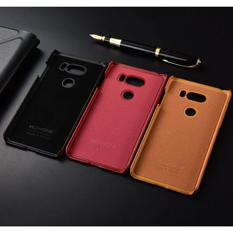 Чехол для LG V30 + KEZiHOME роскошная натуральная кожа хит цвет жесткая задняя крышка в