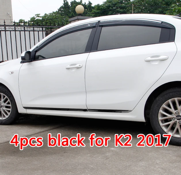 4 шт. для KIA K2 K3 2012- дверная полоса обшивка корпус из нержавеющей стали светильник
