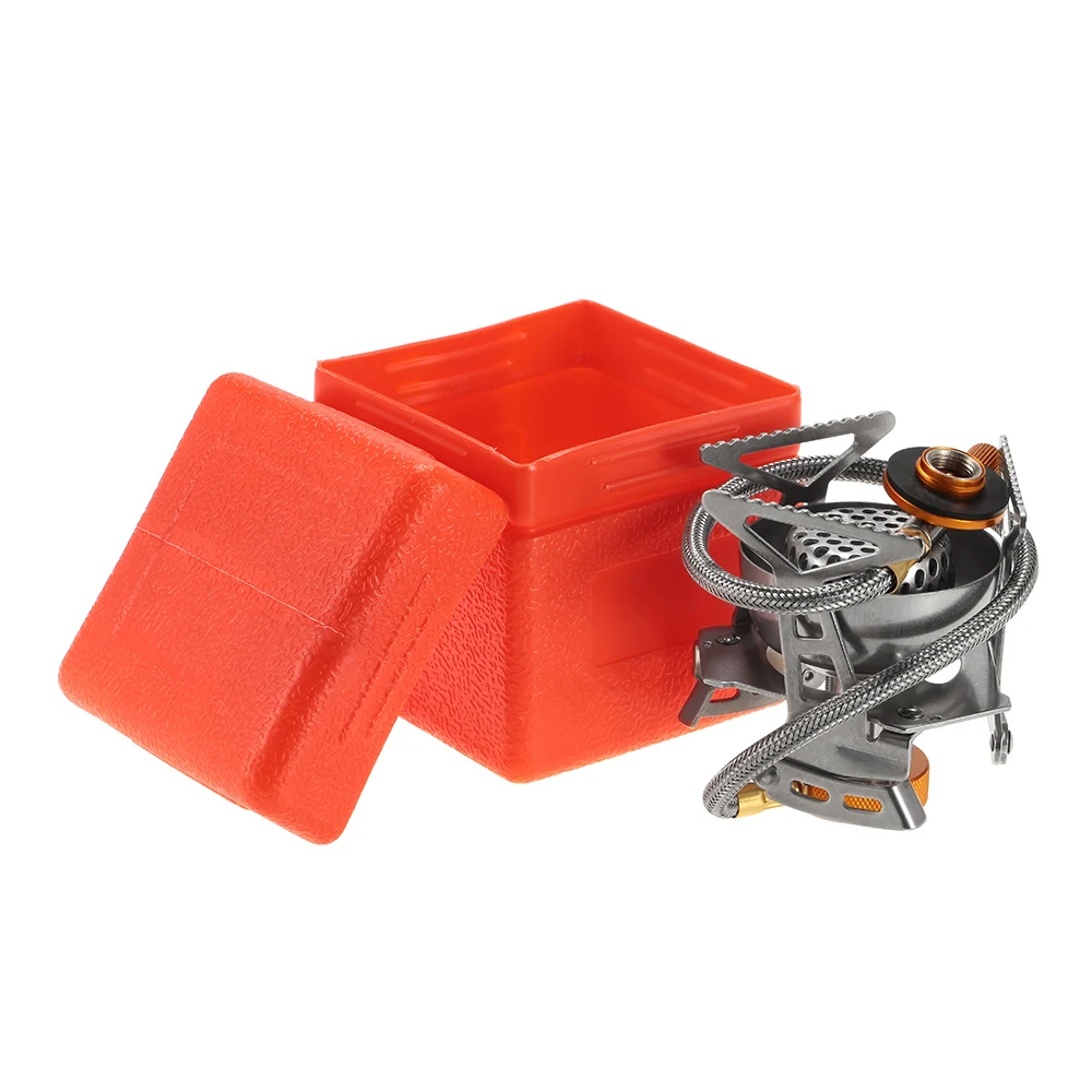 Уличная плита Lixada ветрозащитная Складная газовая Бутановая горелка портативная