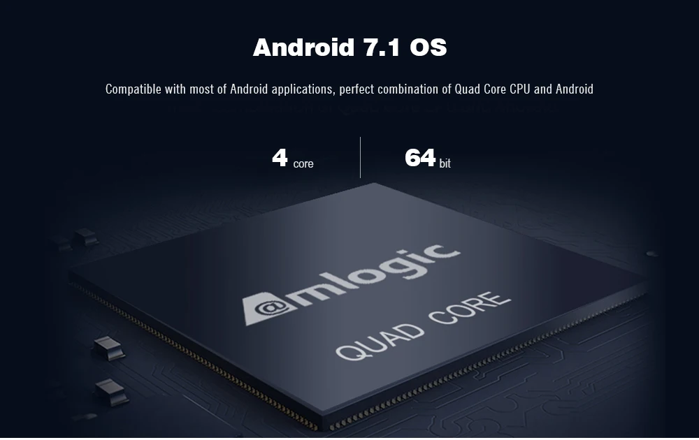 Mecool M8S PRO W Smart Android ТВ Box Android 7,1 2,4G, Wi-Fi, 4 K, 2 Гб оперативной памяти, 16 Гб встроенной памяти, с поддержкой голосовой Управление Amlogic S905W набор CPU компьютерной приставки к телевизору