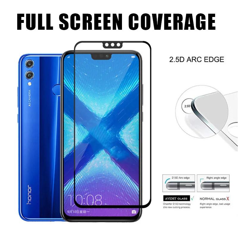 Защита экрана для Huawei Honor 8X Противоударная пленка из закаленного стекла 8
