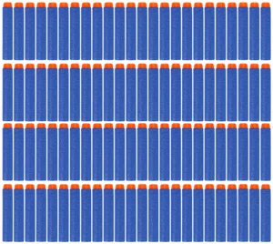 Пенные дротики, мягкие игрушечные пули длиной 7,2 см с отверстием для воздуха, 100 шт.