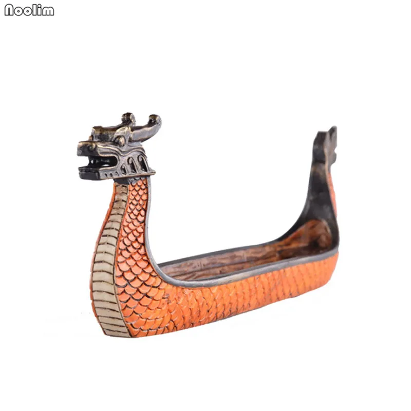 Ретро благовония горелки ручной резной курильница украшения традиционный Дракон лодка благовония горелки дома Чайный дом украшения