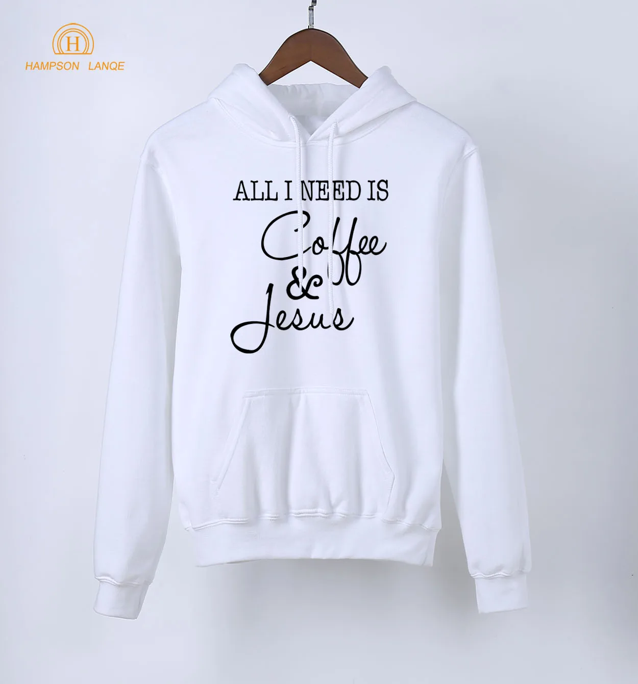 

All I Need Is Coffee & Jesus Super Christian Sweatshirts Hoodies 2019 Spring Autumn Kawaii Hoodie Women Kpop Casual Fleece Hoody