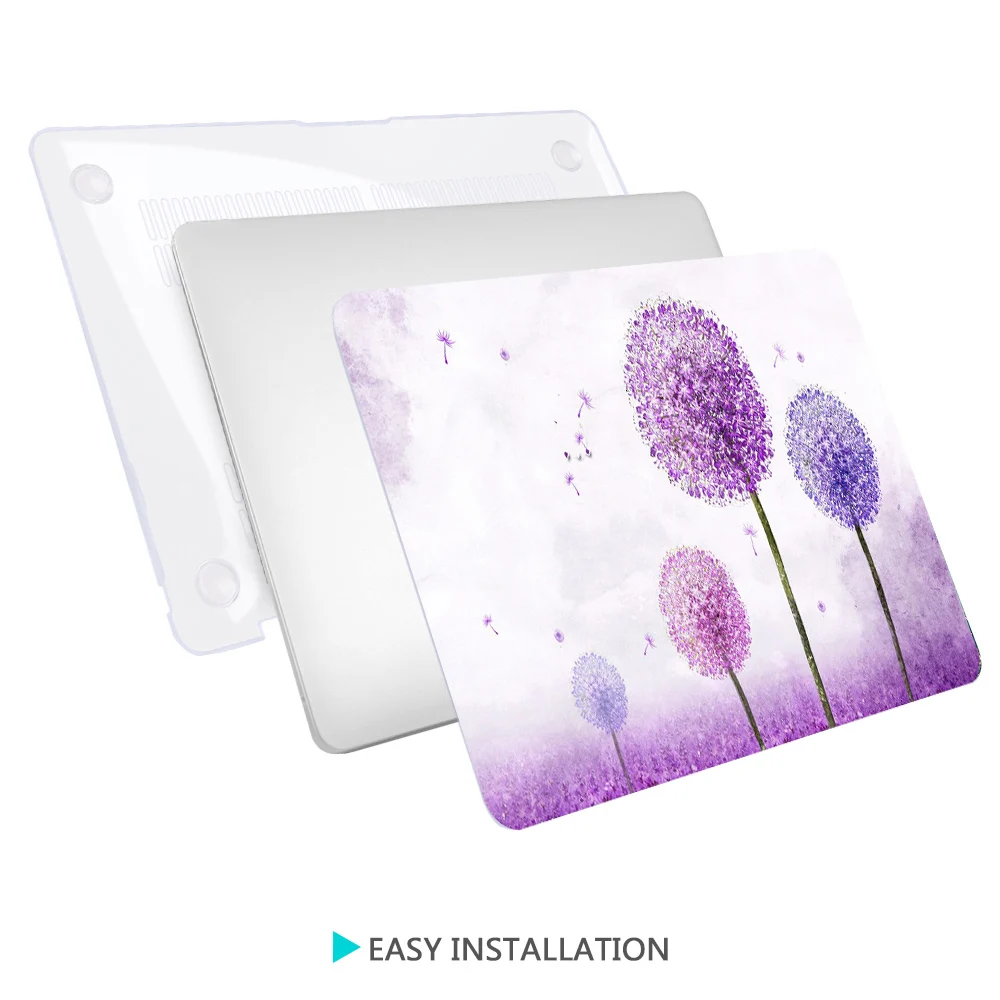 2019 новый жесткий чехол для ноутбука с рисунком + клавиатуры Apple Macbook Air 11 13 Pro Retina Touch