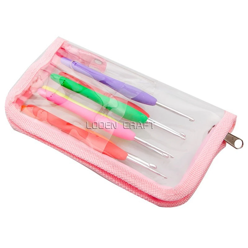 Soft Handle Home Needles For Knitting Woven Crochet Hooks Set Ergonomic Women 7 Pieces/Set | Дом и сад