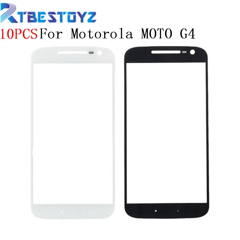 RTBESTOYZ 10 шт./лот передняя внешняя линза стеклянный экран для Motorola MOTO G4 XT1620