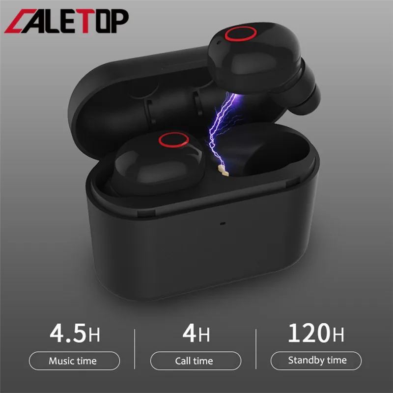 Caletop наушники вкладыши TWS с Беспроводной Bluetooth 5 0 сопротивление разрыву CVC Шум