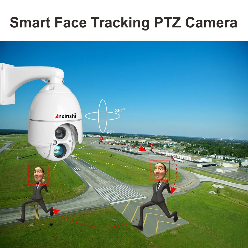 Металлическая Водонепроницаемая 1080P PTZ IP камера 20x оптический зум 2MP Onvif лазерный ИК 350 м звездный свет для слежения за лицом, скоростная купольная камера безопасности