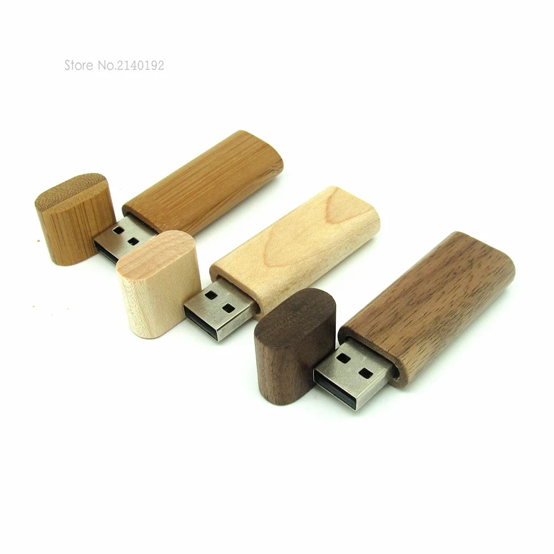 Бесплатная доставка Деревянный USB флеш накопитель бамбук Флеш магнитной дерево