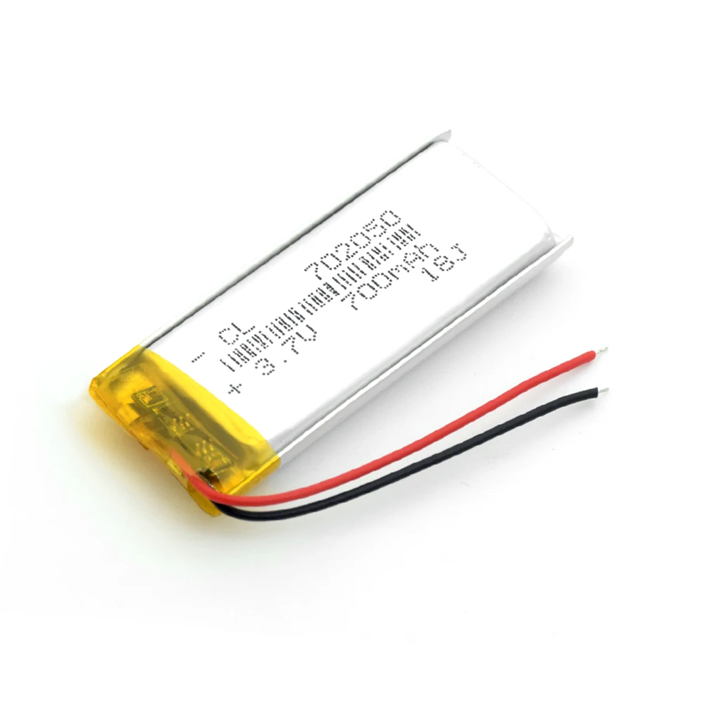 1/2/4 3,7 в литий-ионная полимерная литиевая Батарея 3,7 V 702050 700mah литий-полимерный аккумулятор батареи для MP3 MP4 MP5 gps Мощность банк Камера Динамик