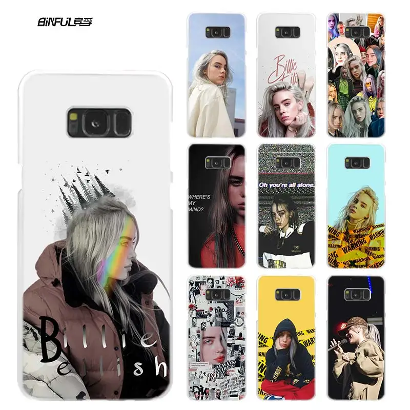 Чехол для телефона Billie Eilish Music Singer для samsung Galaxy M20 M10 S10 S9 S8 Plus S7 S6 Edge Note 8 9 Жесткий пластиковый Чехол