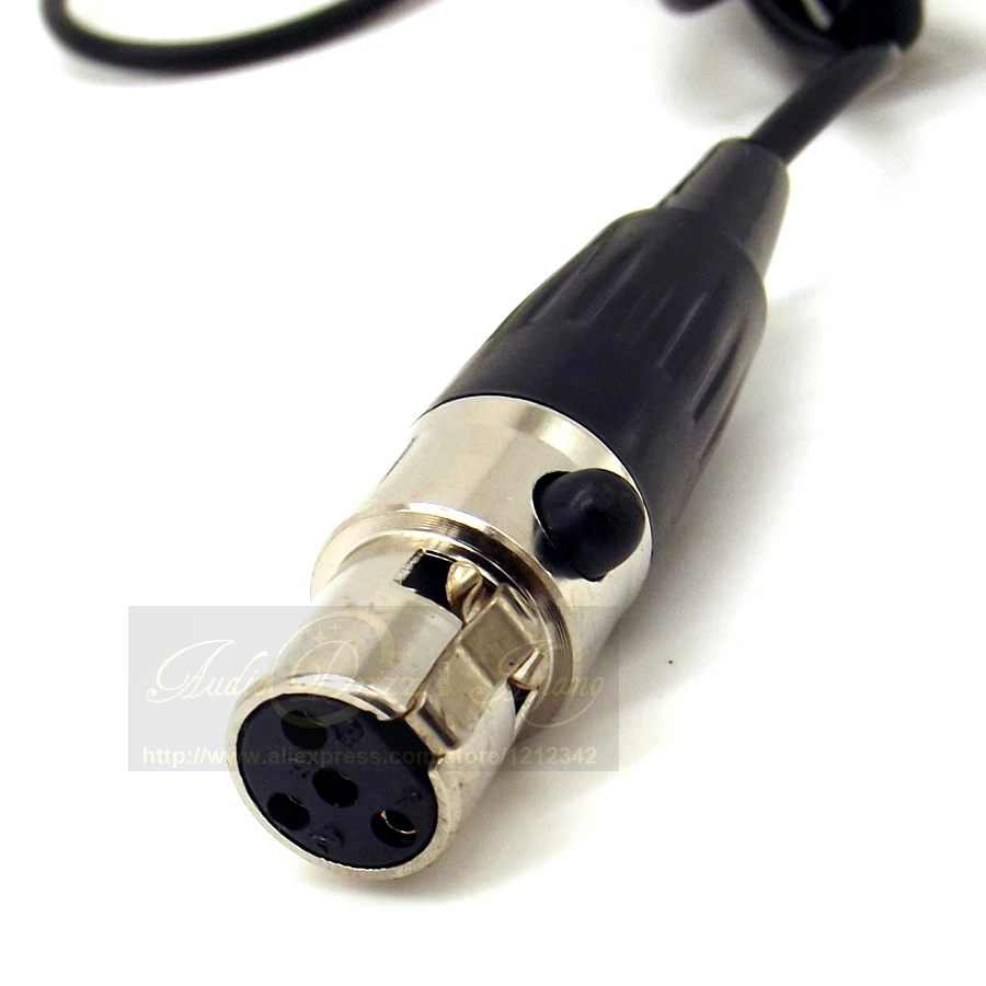 10 шт./лот Mini XLR 4 Pin TA4F ушной крючок гарнитура микрофон Микрофон для SHURE караоке