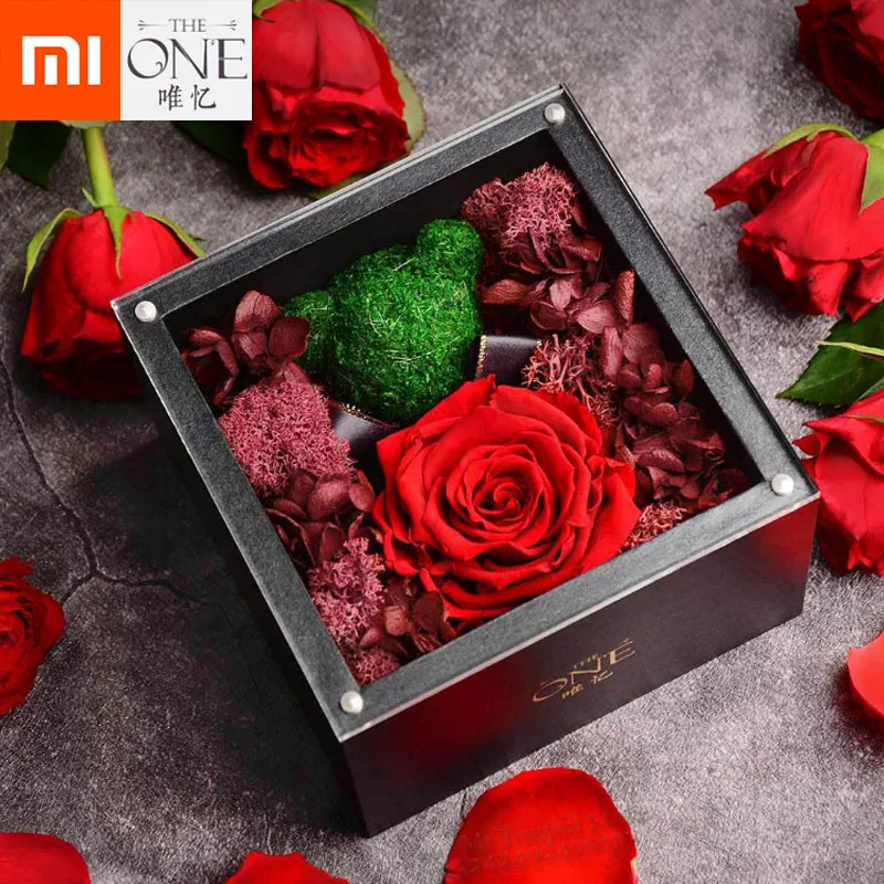 Xiaomi Mijia The ONE настоящий цветок розы навсегда для влюбленных подарки подарок на день рождения