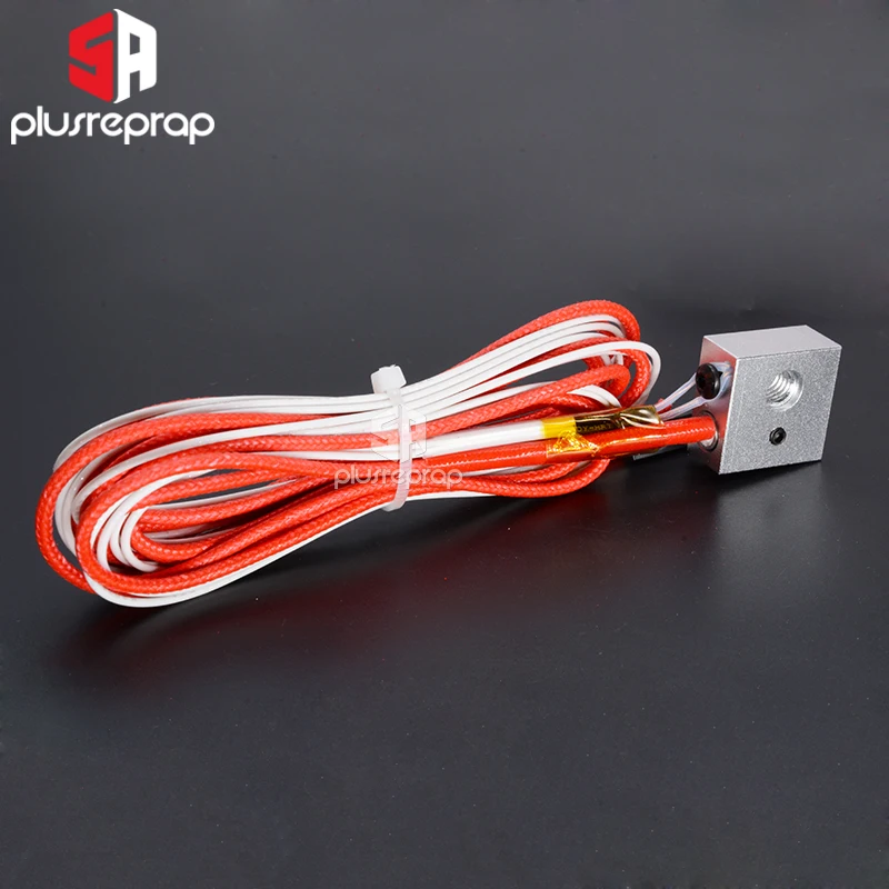 MK8 экструзия V5 J head Hotend нагревательный алюминиевый блок 20x20x10 мм с термистором