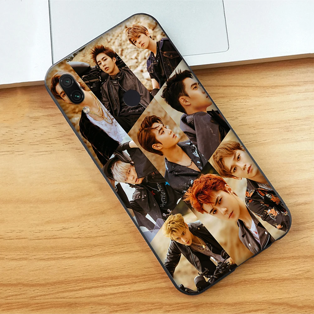 16 Роскошный мягкий чехол Kpop EXO для Xiaomi Redmi Note 7 4 4X6 Pro 5 Plus 5A 6A Go S2 - Цвет: 16