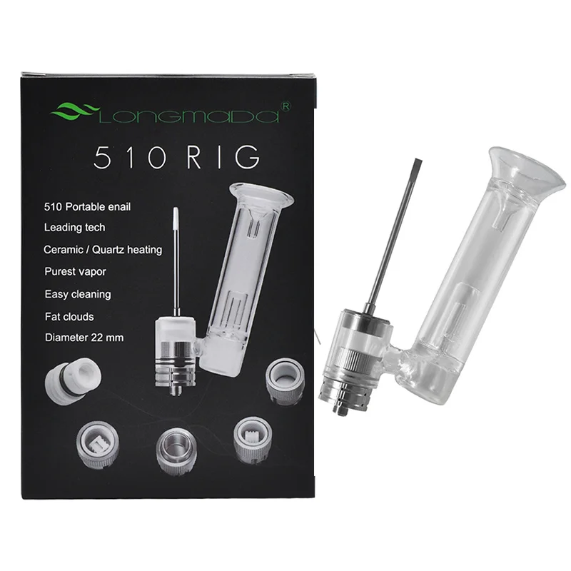 Оригинальный Longmada 510 Rig бак испарителя атомайзера керамическая кварцевая катушка