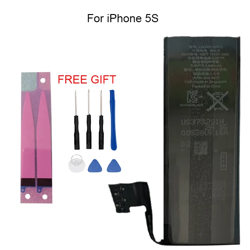 1440mAh для iphone 5S батарея 3 8 V литий ионная внутренняя Замена iPhone IP5S с ремонтными