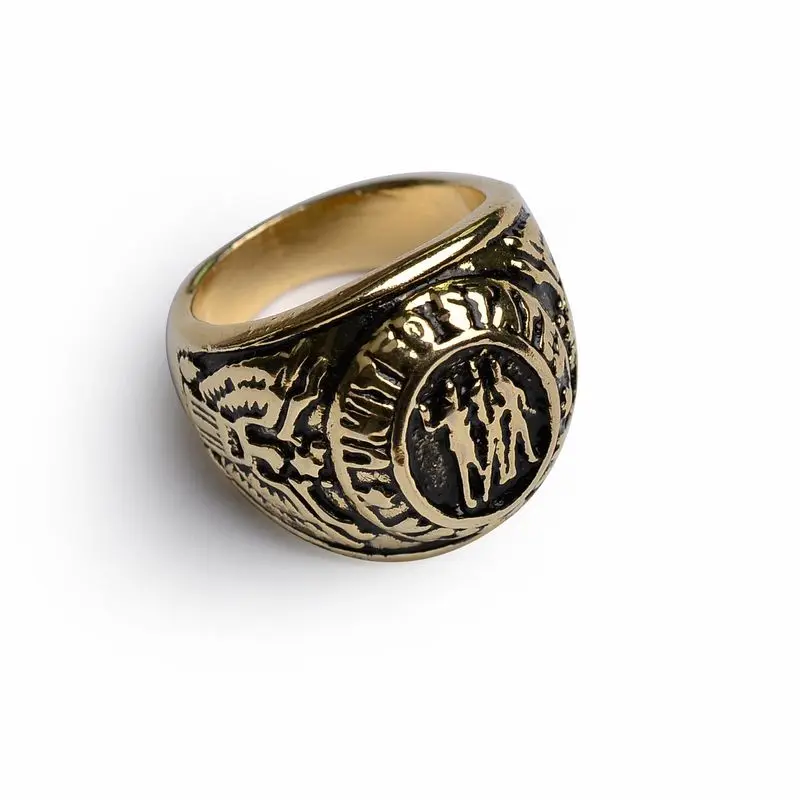 Кольцо с изображением дома карт кольцо Фрэнка в винтажном ретро-стиле серебро 2