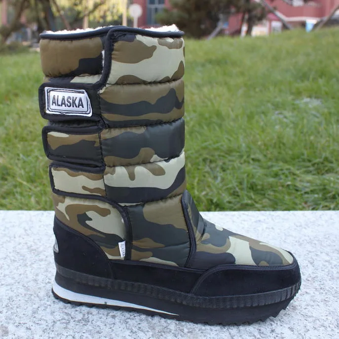 Мужские ботинки утепленные теплые водонепроницаемые зимние хлопковые gaotong