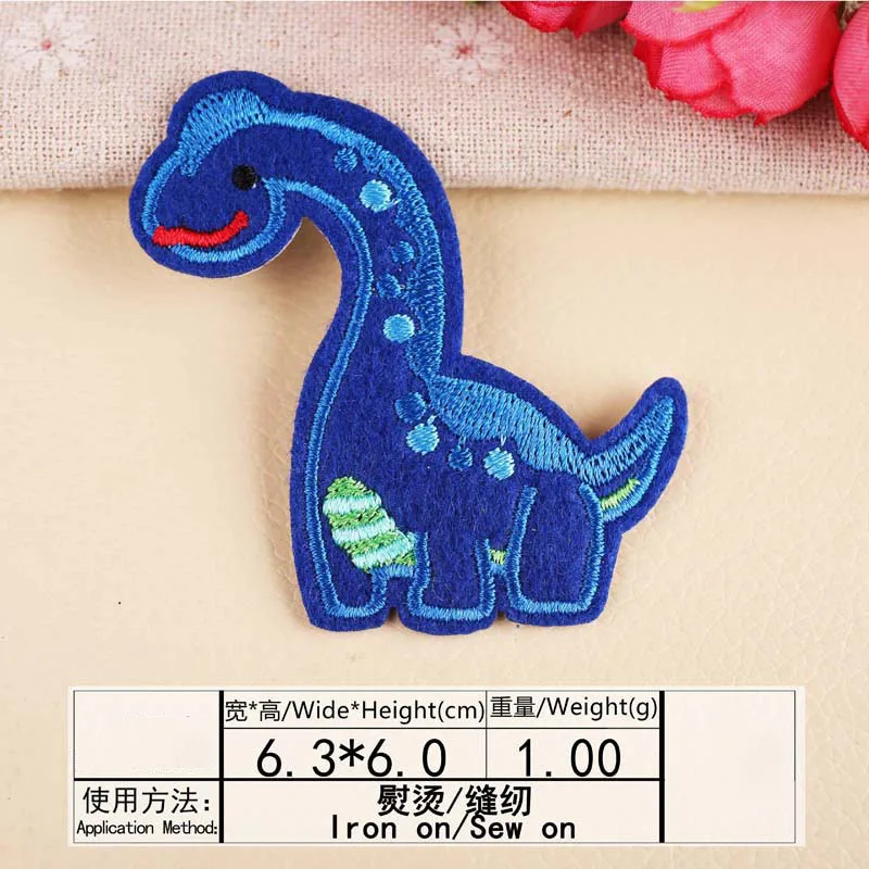 1 шт. вышивка динозавра патч теплопередача утюжок для шитья патчей DIY футболка