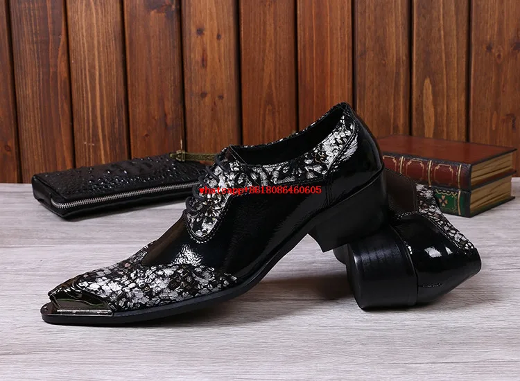 Choudory/Мужская обувь на высоком каблуке Роскошные брендовые черные мокасины для