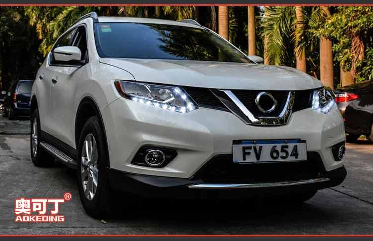 AKD автомобильный Стайлинг Головной фонарь для Nissan X-trail фары Rouge светодиодный фонарь дизайн DRL Hid опция луч аксессуары