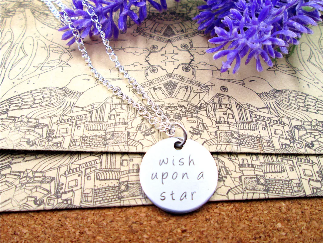 3 шт./лот модное ожерелье из нержавеющей стали Очаровательное с подвеской upon a star