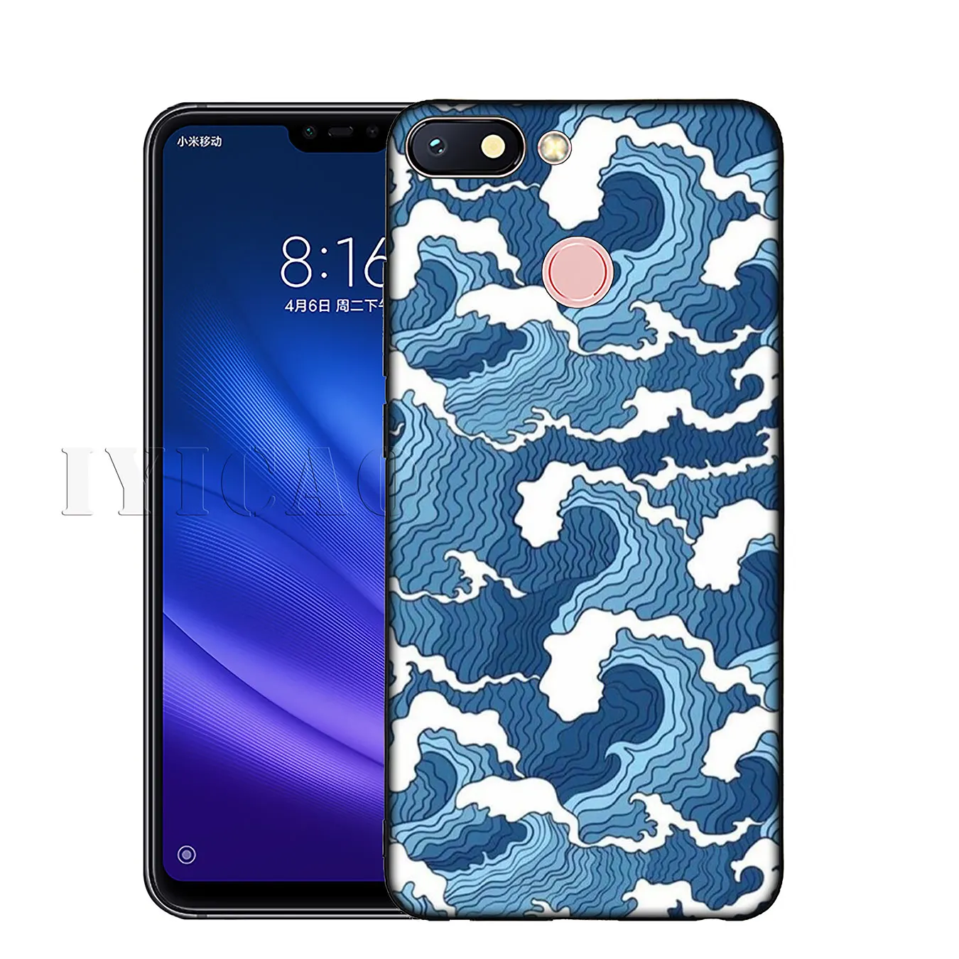 Мягкий силиконовый чехол IYICAO The Great Wave Off Kanagawa для Xiaomi Redmi K20 8A 7A 6A 5A S2 4X 4A GO Note 8 7 5 Plus 6