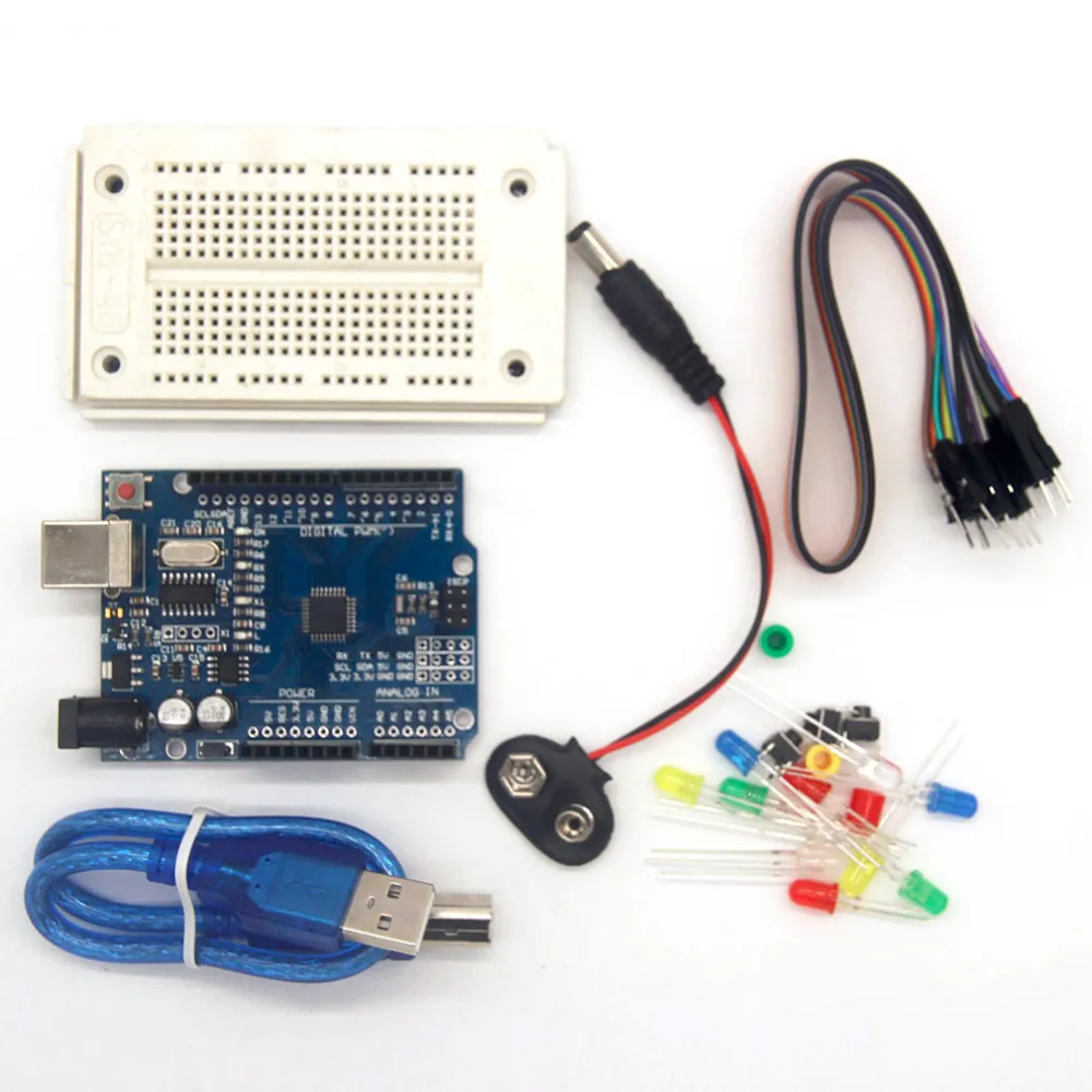 Высокое качество один совместимый Набор Профессиональный UNO комплект для Arduino UNO R3 полные аксессуары стартовый комплект