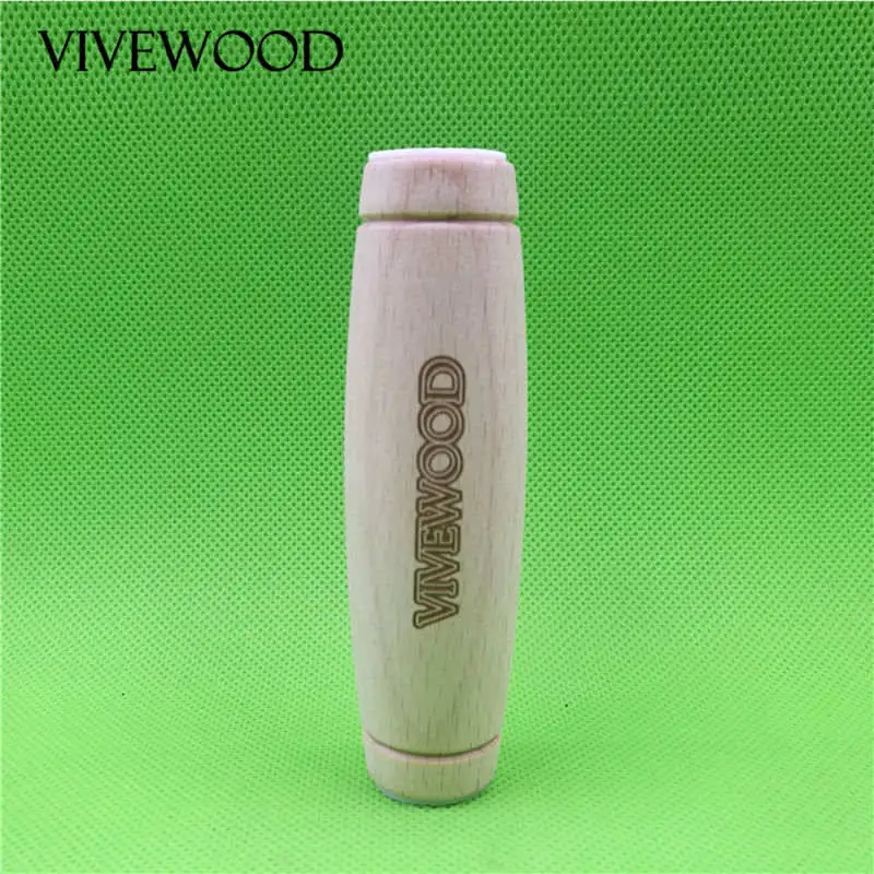 Vivewood, дерево, kururin он сделан из качественного древесина бука, kururin настольная игрушка, с ручкой, Нетоксичная Силиконовая накладка с клейкой лентой 3м