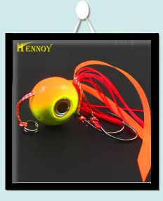 Hennoy 120 г 180 г кальмарный джиг рыболовные приманки проверенные приманки юбки осьминог голова крючок-светящийся и золотой