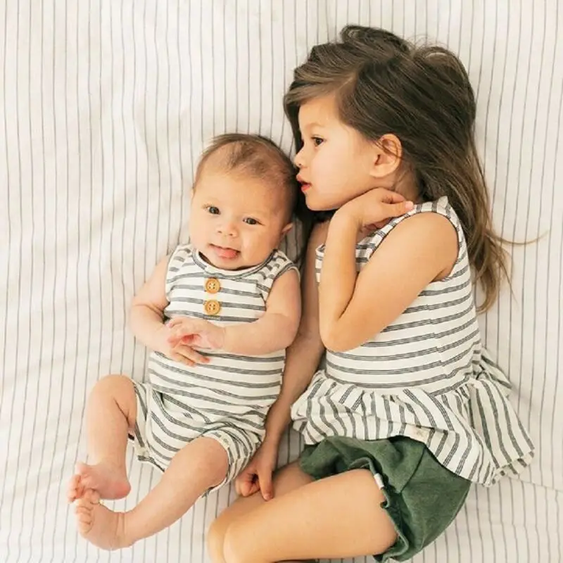 Комбинезон CANIS для новорожденных мальчиков и девочек летняя одежда в полоску без