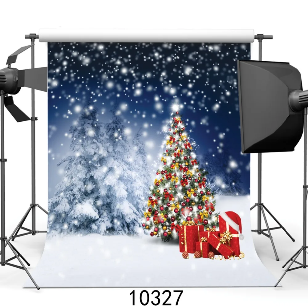 

Фон для фотосъемки с изображением снежинок рождественской елки подарков фоны для фотостудии вечеринки детей Детский Фотофон фотосессия