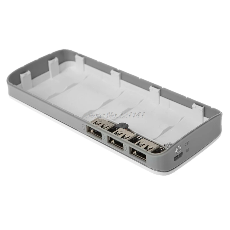 5 в 2 1 а 3 USB зарядное устройство печатная плата Повышающий Модуль + 5X 18650 литий
