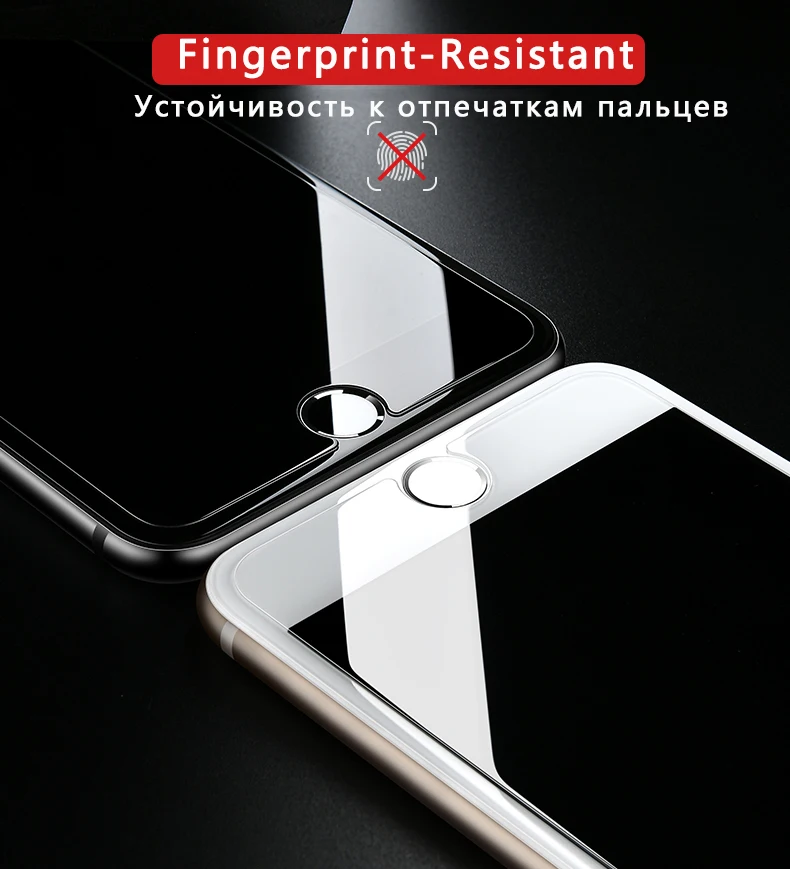 10 шт. закаленное стекло для iphone 6 6s, закаленное стекло для iphone 7, 8, Защитное стекло для экрана для iphone 7, 8 plus, 4S, 5S, se, xs max