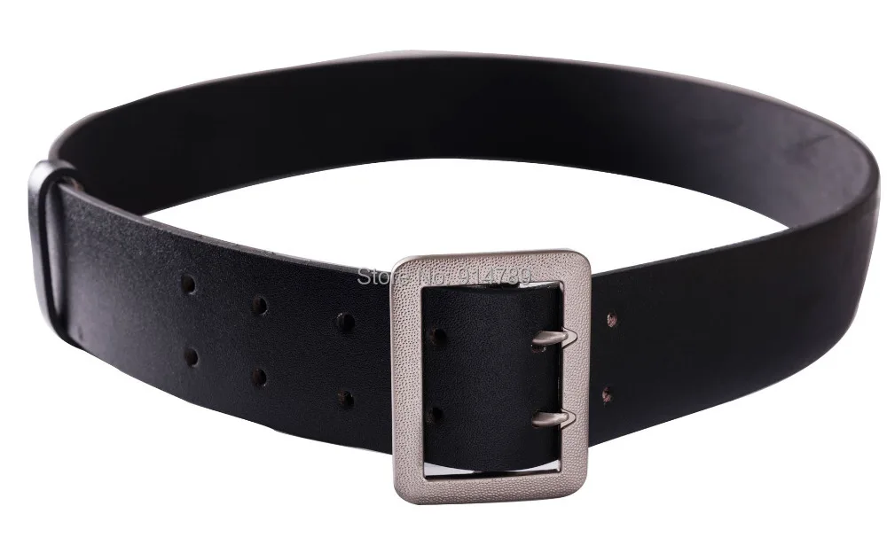 Немецкий офицер Второй мировой войны черный ремень с двумя зажимами размер L 38 43