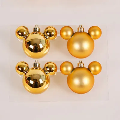 Golden ears ball Украшения для рождественской елки шар олень звезда пряник человек Лось кулон Подарите вашему ребенку прекрасный подарок - Цвет: Golden ears ball