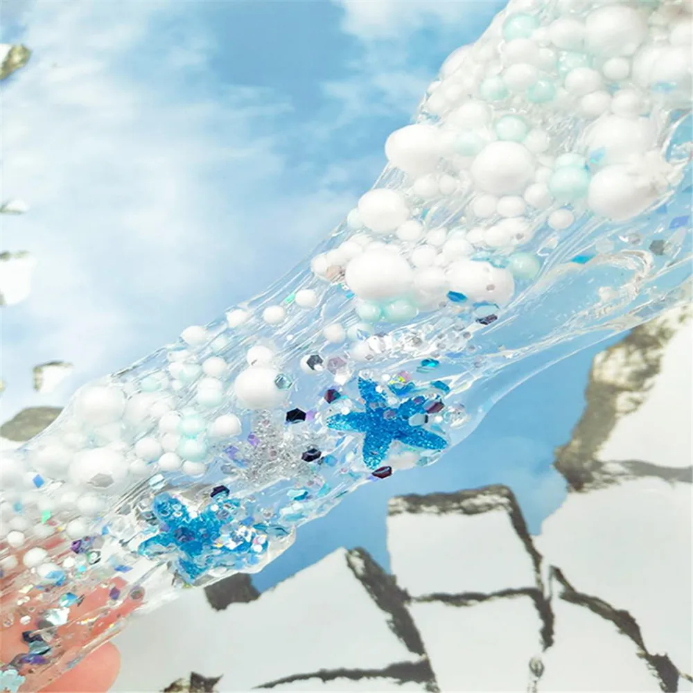 Красивый цвет смешивания облако слизи шпатлевка ароматизированный стресс дети