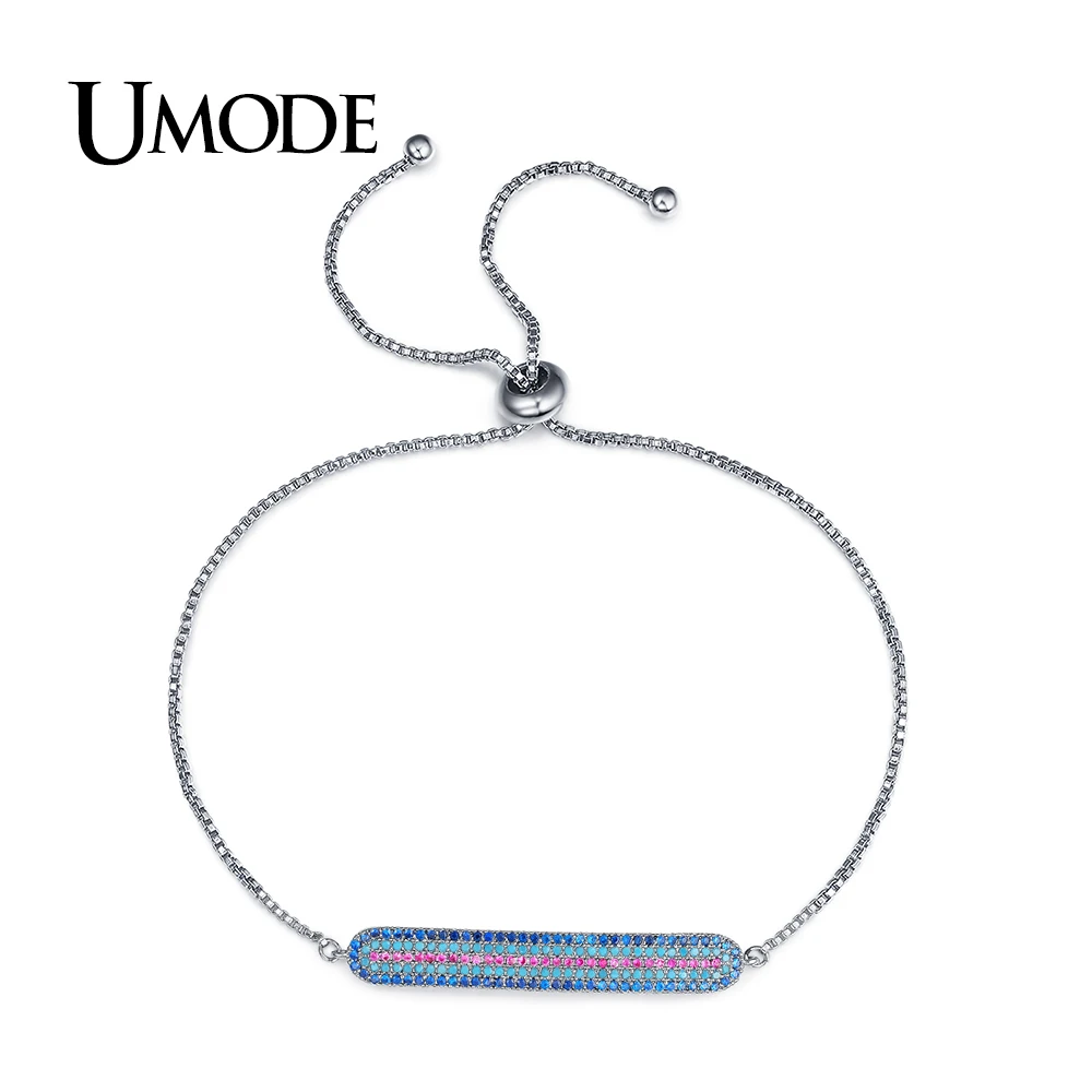 UMODE новый дизайн длинные шармы красочные Австрийские Стразы цепи и звеньев