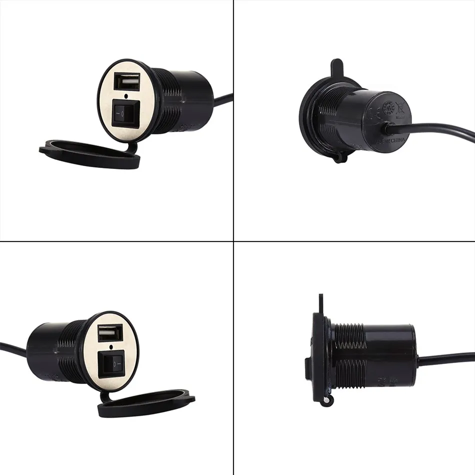 Зарядное устройство USB 12 24 в для мотоциклов авто грузовиков квадроциклов лодок