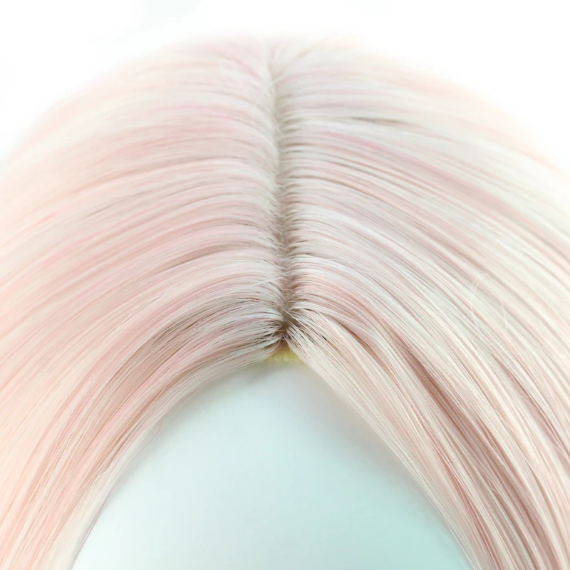 JOY & BEAUTY длинные прямые Ombre розовые синтетические волосы термостойкие Парик 28