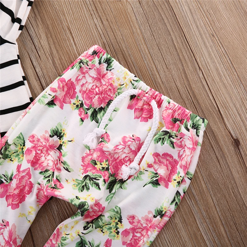 2 шт. пуловер с капюшоном и штаны в полоску|baby girl clothes|baby clothes setbaby |