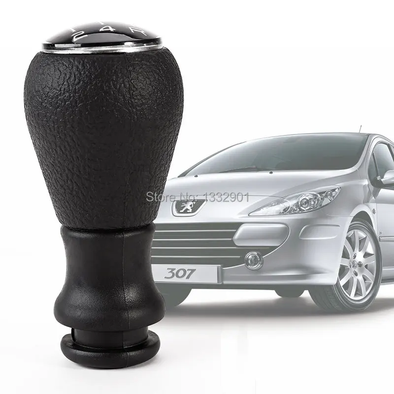 Хром рычаг переключения передач рукоятка рычага для Peugeot 106 206 306 406 207 307 407 408 508 807|knob