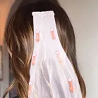 Фата для пениса 21x60 см, вуаль для девичника, для взрослых, тематическая вечеринка, ночной клуб, бар, Пекер, вуали, украшения, принадлежности