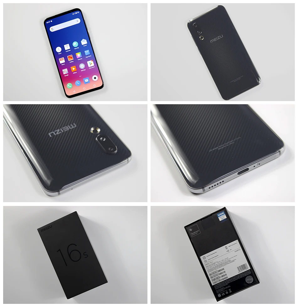 Meizu 16 s, 4G, LTE, 6 ГБ, 128 ГБ, Восьмиядерный процессор Snapdragon 855, 6,2 дюймов, 2232x1080 p, 48 МП, 20 МП, двойная тыловая камера, быстрое зарядное устройство, NFC