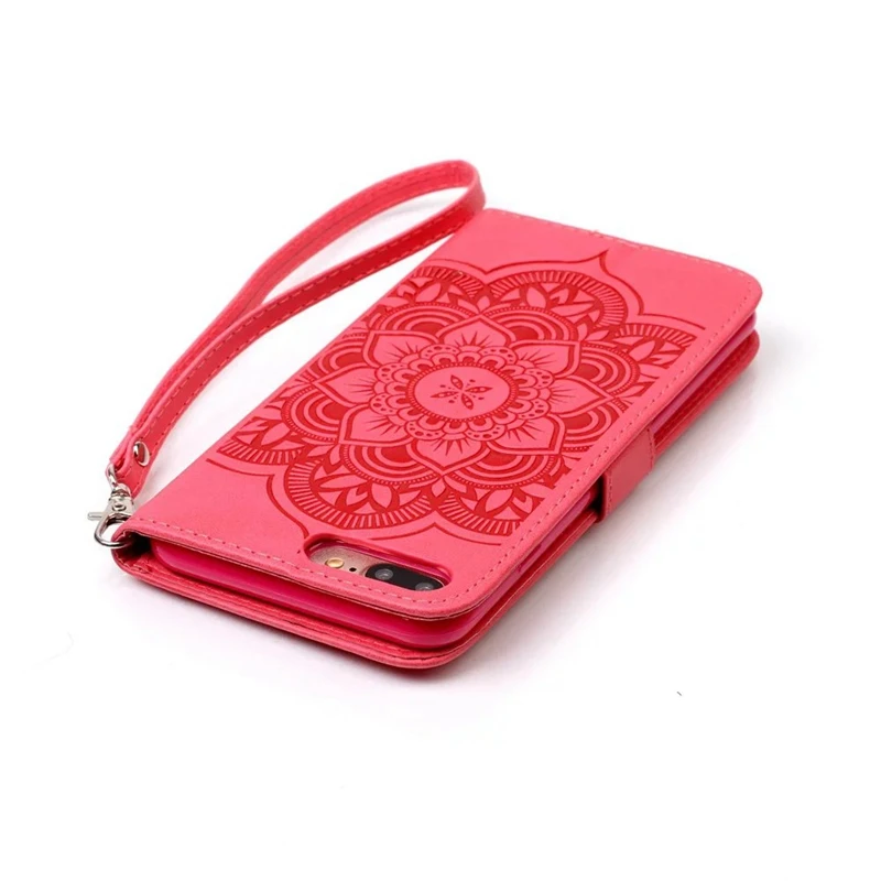 Кожаный чехол с тиснением для iphone7 7S 4 7 дюймов кожаный откидной крышкой