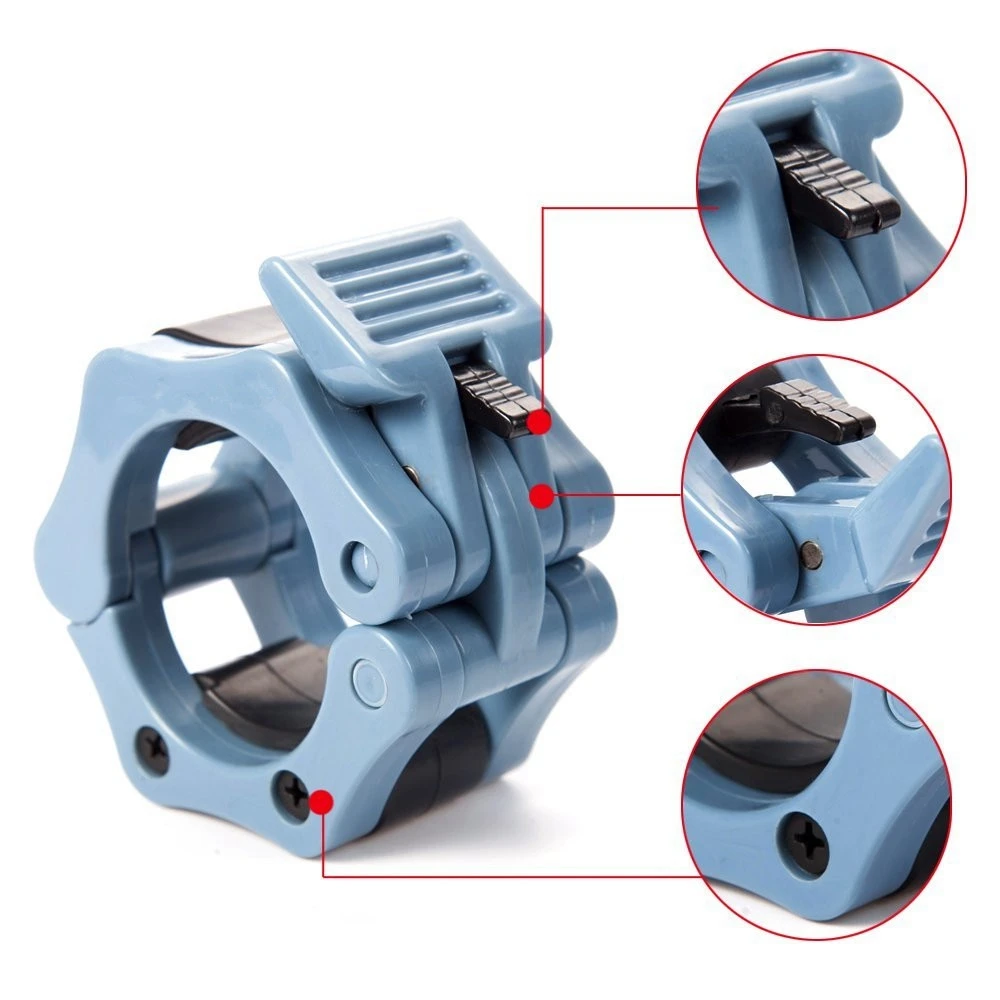 Зажим для штанги 1 пара 2 дюйма ошейник спортзала тяжелая тяга хомуты фитнеса|barbell