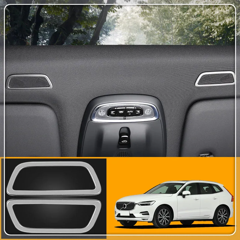 Внутренняя крышка динамика для Volvo XC40 XC60 2018 2019 2020 / XC90 2015 нержавеющая Передняя